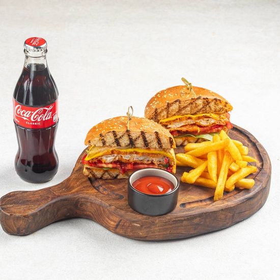 Комбо бургер куриный