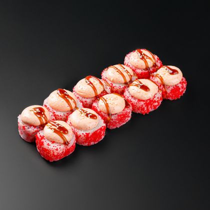 Калифорния с крабом запечённый