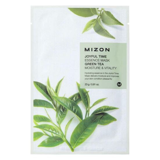 Увлажняющие тканевые маски для лица Mizon Joyful Time Essence Mask - Green Tea - Зеленый чай