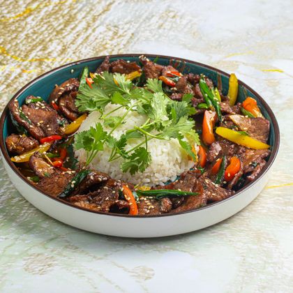 Beef stir fry
