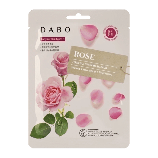 Тканевая маска для лица
DABO pack rose