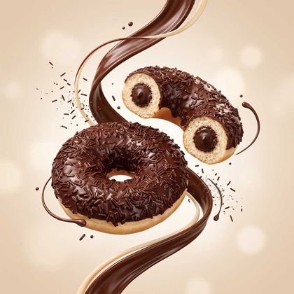 Donut triple choc