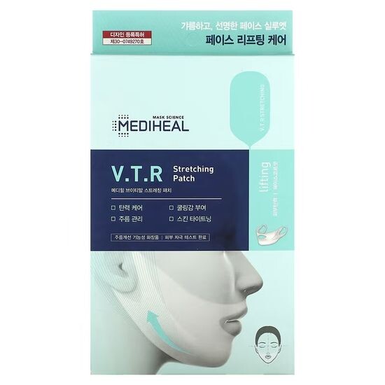 Лифтинг-маска для подтяжки лица Mediheal V.T.R Streching Patch
