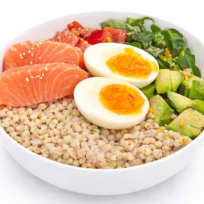 Боул с семгой