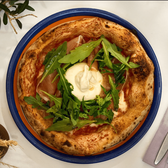 Crudo E Burrata Pizza