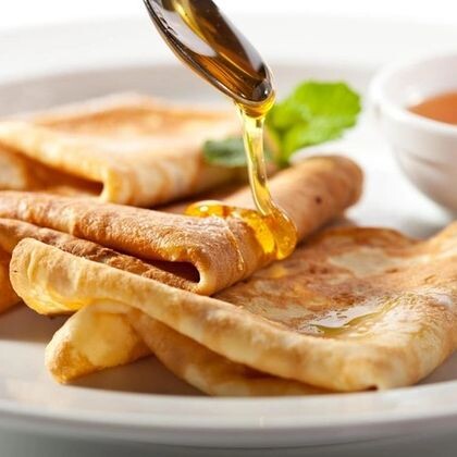 Блинчики с мёдом