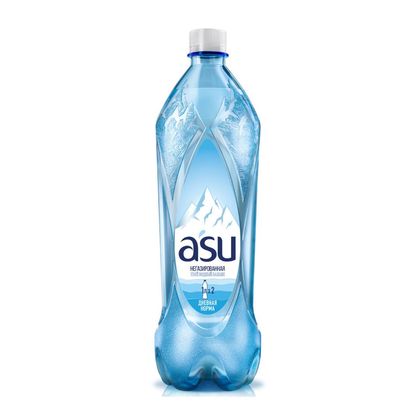 Asu вода без газа 1л