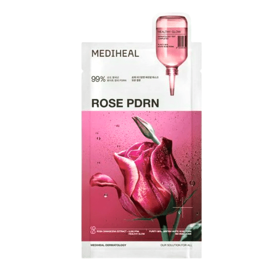 Интенсивно увлажняющая и укрепляющая маска с PDRN и розой Mediheal Rose PDRN Essential Sheet Mask