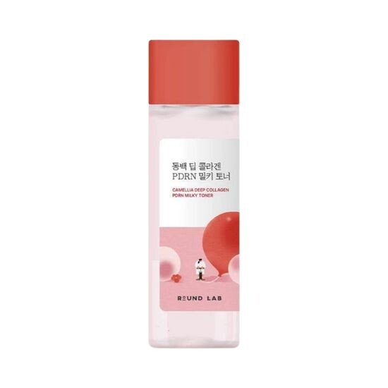 Молочный тонер с ПДРН и камелией Round Lab Camellia Deep Collagen PDRN Milky Toner