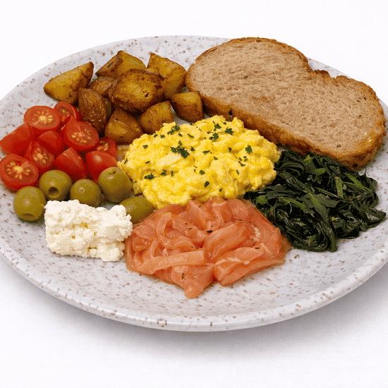 Salmon breakfast • 589kcal • P26 • 363g