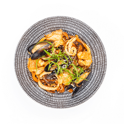 Wok с морепродуктами