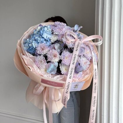 Гортензия + хризантема