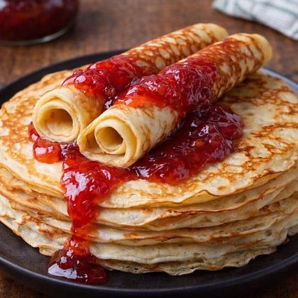 Блинчики с джемом