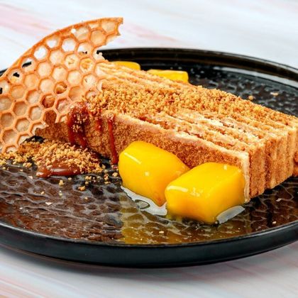 Десерт «Медовый пух»