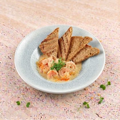 Gamberi in salsa bianca