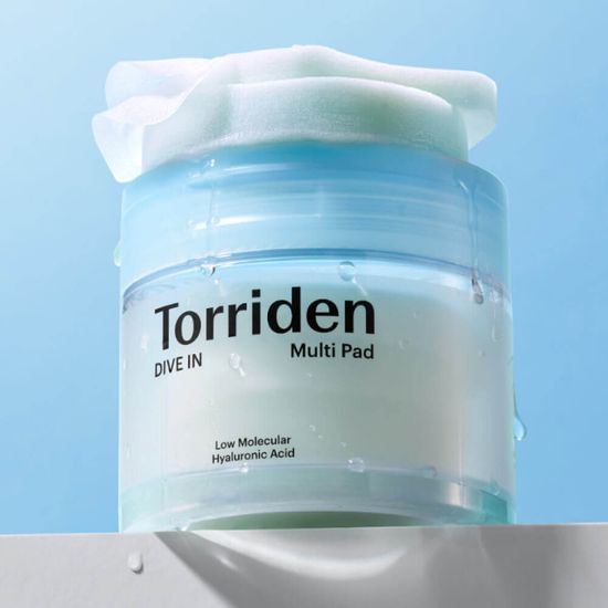 Увлажняющие многофункциональные пэды Torriden DIVE IN Low Molecular Hyaluronic Acid Multi Pad (80 шт)