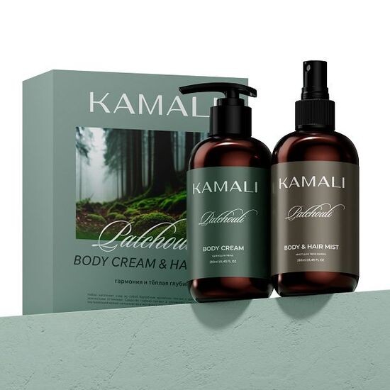Набор из крема для тела и миста для тела и волос Patchouli CREAM & MIST KAMALI