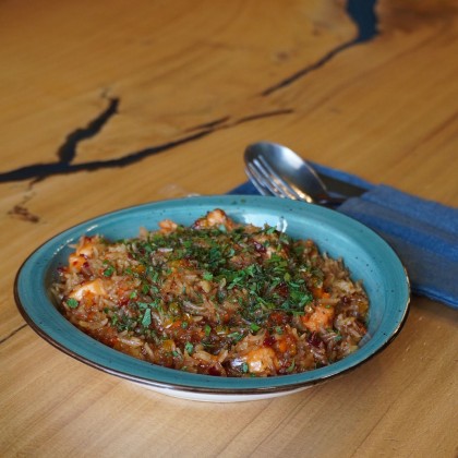 Семга с рисом