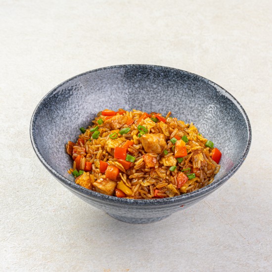 Жаренный рис с курицей