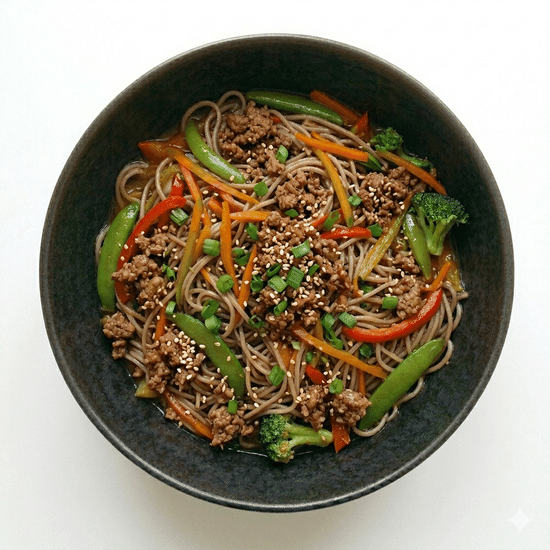 Soba with Beef 🥢
374 kcal · P: 26g · 360g