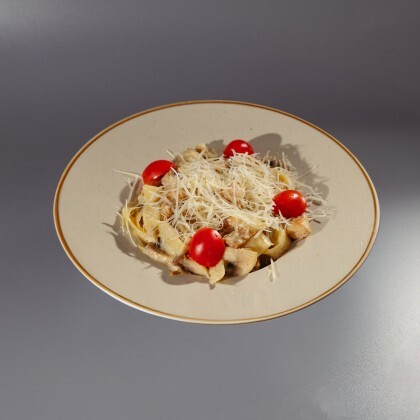 Паста Фетучини с лососем