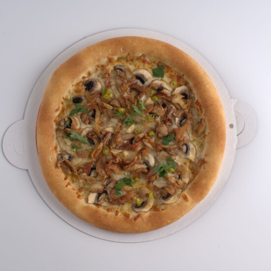 ПИЦЦА С КУРИЦЕЙ КАРРИ И ГРИБАМИ