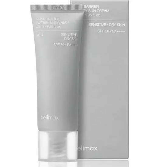 Солнцезащитный крем с комплексом церамидов Celimax Dual Barrier Watery Sun Cream SPF50+PA++++