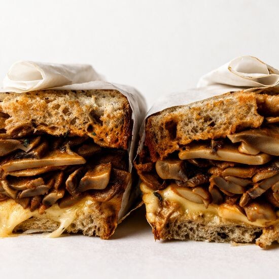 Mushroom & Cheese Sandwich